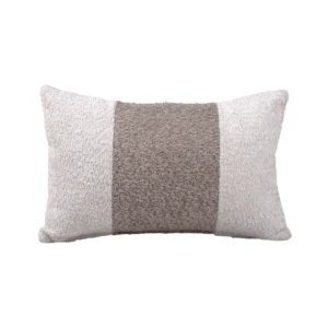 TWO-TONE BOUCLE THROW PILLOW