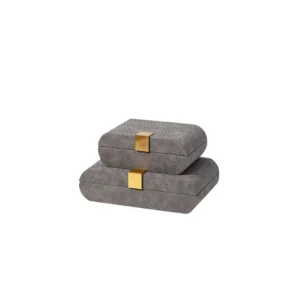 DARK GREY SCALED CIRCULAR BOX