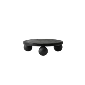 TRAVERTINE PATTERN PLATE SHORT BLACK